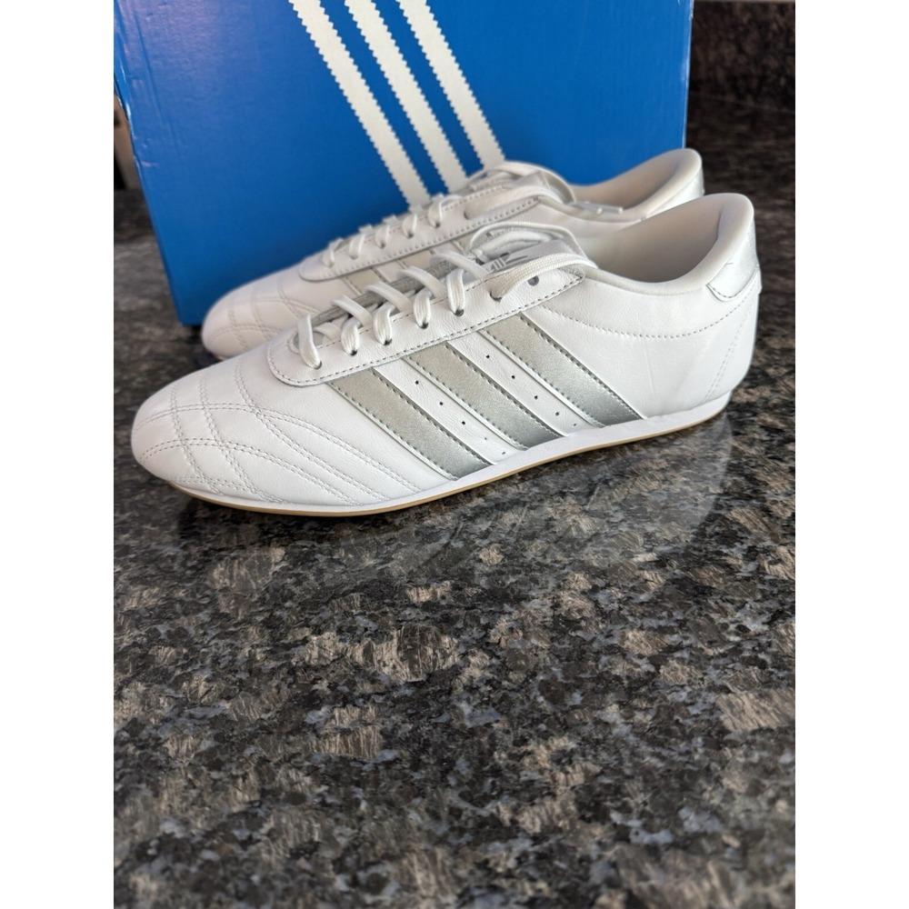 JS1192 adidas Taekwondo Cloud‎ White Silver Metallic Gum (Women's) Size 10 NWB